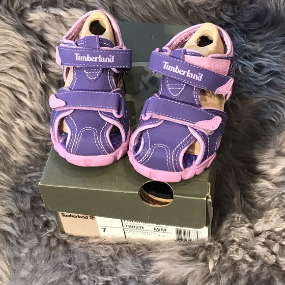 NIB,🌺TIMBERLAND🌺Size 7T, Purple 🌺Sandals🌺 - Picture 3 of 6